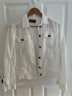 Michael Stars Linen Denim Jean Jacket